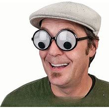 Creative Funny Round Glasses, Men And Women Funny Party Glasses,Temu