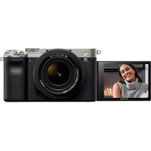 Sony - Alpha 7C Full-Frame Compact Mirrorless Camera With FE 28-60mm F4-5.6 Lens - Silver