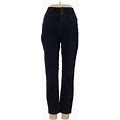 Workshop Republic Clothing Jeans - Mid/Reg Rise Straight Leg Denim: Blue Bottoms - Women's Size 4 - Indigo Wash