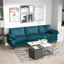 Costway Modern Modular Fabric 3-Seat Sofa Couch Living Room Furniture - See Details