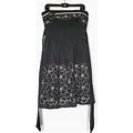 B Smart Strapless Tied Waist Floral Embroidered Dress Size 10