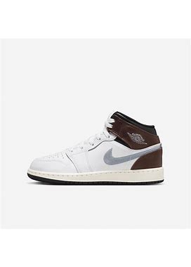 Air Jordan 1 Mid SE Big Kids' Shoes In White, Size: 6.5Y | FQ8162-142