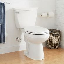 Bradenton Two-Piece Round Toilet With 12" Rough-In - 16" Bowl Height - Left Hand - White | Porcelain | Signature Hardware