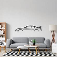 Wall Art Home Decor Acrylic Metal Car Auto Poster USA Nissan Skyline GT-R R34