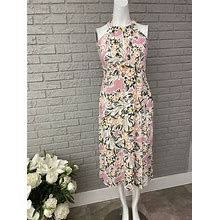 Ann Taylor Petite Floral Sleeveless Halter Dress Size 00P