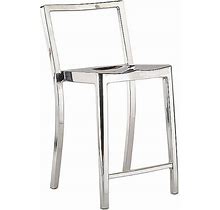 Emeco Icon Stool - Color: Silver - Size: Counter - ICONCTR 24P