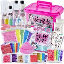 Laevo Unicorn Slime Kit For Girls - DIY Supplies Makes Butter Slime, Cloud Slime, Clear Slime & More Sets - Toys For 5+ Years Old