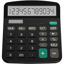 Helect Calculator Standard Function Desktop Calculator Black