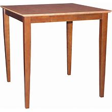 Contemporary Shaker-Styled Table, Brown, Furniture