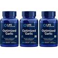 3 PACK Life Extension Optimized Garlic For Cardio Health Immune Support 200 Caps