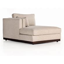 Haven Home Edwin Sectional - Nova Taupe Chaise - Left Facing