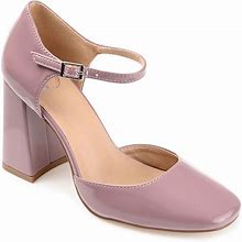 Journee Collection Hesster Women's Ankle Strap Heels, Size: 9.5, Purple