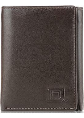 Mens RFID Wallet - Extra Capacity Trifold 8 Slot With ID Window