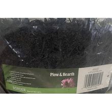 Plow & Hearth Recycled Rubber Permanent Garden Mulch Border 4.5" X 120" 55632