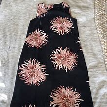 Ann Taylor Factory Dresses | Floral Sheath Dress | Color: Black/Pink | Size: 0