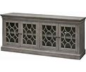 Felicity Rustic 72" Four Door TV Console In Subtle Gray Finish By Martin Furniture