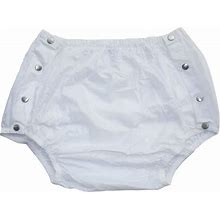Haian Adult Incontinence Snap-On Plastic Pants (Large, White)