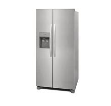Frigidaire Side-By-Side Refrigerator: Stainless Steel, 22.3 Cu Ft Total Capacity, 5 Shelves Model: FRSS2323AS