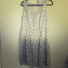 Loft Dresses | Ann Taylor Loft Tank Dress | Color: Black/White | Size: 12P