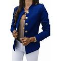 Mawclos Ladies V Neck Blazers Casual Work Outwear Open Front Slim Fit Office Cardigan Jacket Business Jackets