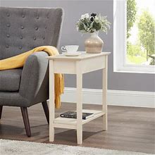 Naomi Home Flip Top Nightstand Tall End Table W/ Storage Narrow Side Tables, Slim End Table Wood In Brown | 23.6 H X 11 W X 22.8 D In | Wayfair