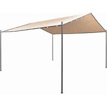 Vidaxl Gazebo Pavilion Tent Canopy 13' 1"X13' 1" Steel Beige