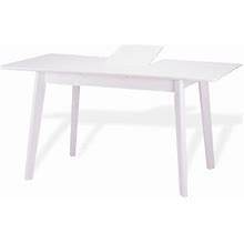 Extendable Rectangular Dining Room Table Modern Solid Wood, White, Kitchen & Dining Room Tables, By SK New Interiors