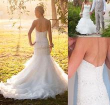 Wedding Dress Ivory Tulle Long Sweetheart Mermaid 2024
