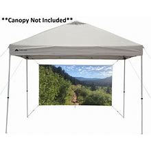 Ozark Trail Outdoor Shade Wall/Projector Screen Canopy Accessory, White 87.2in. X 49In.-Straight Leg Canopy