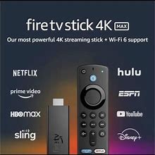 Amazon Fire Tv Stick 4K Max Streaming Device Wi-Fi 6 Alexa Voice Tv