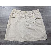 White Stag Skirt Skort Womens Size 6 Light Khaki Cute Summer Wear