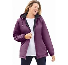 Plus Size Women's Three-Season Storm Jacket By TOTES In Mulberry (Size 5X)