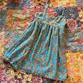 Split Dresses | Paisley Babydoll Dress | Color: Blue/Orange | Size: M
