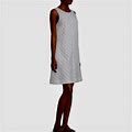 Liz Claiborne Dresses | Liz Claiborne Woman Flax Stripe Dress | Color: Tan/White | Size: 3X