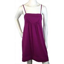 Loft Dresses | Ann Taylor Loft Pleated Spaghetti Strap Dress | Color: Pink/Purple | Size: S