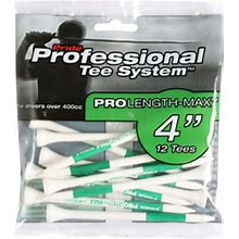 Pride Golf Tee PTS Golf Tees 4 Inch Green/White 12 Pack - Golf Balls, Apparel, Clubs, Bags & More