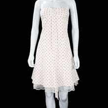 Bcx Dresses | Bcx Fit Flare Pink Dot Lace Slip Halter Dress | Color: Pink/White | Size: 3 (Juniors)