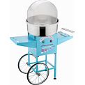 Cotton Candy Machine Flufftastic Floss Maker With Stainless-Steel Pan 13" Wheels, Cotton Candy/Steel, Kitchen Appliances, By Trademark Global