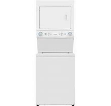Frigidaire Electric Long Vent Stacked Laundry Center - 3.9 Cu. Ft Washer & 5.5 Cu. Ft. Dryer In White | 76 H X 27 W X 31.05 D In | Wayfair