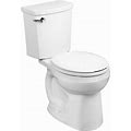 American Standard H2optimum White Round Standard Height 2-Piece Watersense Toilet 12-In Rough-In 1.1-GPF | 288DA114.020