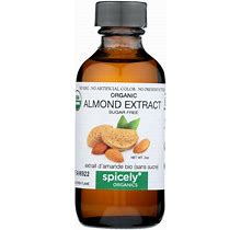 Spicely Organics - Organic Extract - Almond - Case Of 6 - 2 Fl Oz.