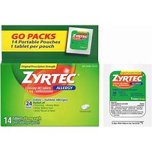 Zyrtec 24 Hour Allergy Relief Tablets - Cetirizine Hcl - 14Ct