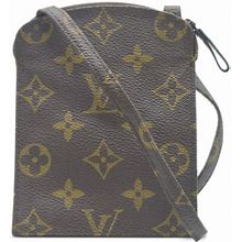 Louis Vuitton Pre-Owned 1988 Monogram Pochette Secret Crossbody Bag - Brown