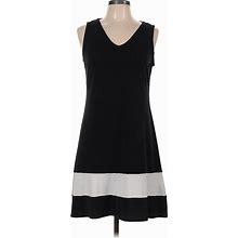 New York Clothing Co. Casual Dress - A-Line V-Neck Sleeveless: Black Dresses - Women's Size Medium