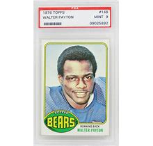 Walter Payton (Chicago Bears) 1976 Topps 148 RC Rookie Card - PSA 9 MINT (C)