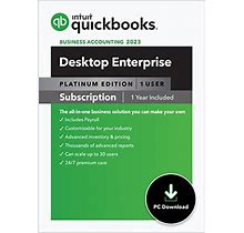 Quickbooks Desktop Enterprise Platinum 2023 | 1 User | Accounting Software For Business [PC Download]