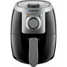 CHEFMAN Small, Compact Air Fryer Healthy Cooking, 2 Qt, Nonstick, User Friendly And Adjustable Temperature Control W/ 60 Minute Timer & Auto Shutoff