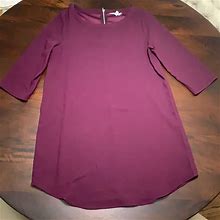 Bb Dakota Dresses | Bb Dakota Maroon Shift Dress Size L | Color: Purple/Red | Size: L
