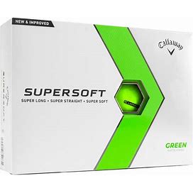 Callaway Golf Supersoft Matte Green Golf Balls Green