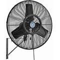 Continental Dynamics® 30" Wall Mounted Misting Fan, Outdoor Rated, Oscillating, 7204 CFM, 1/7 HP